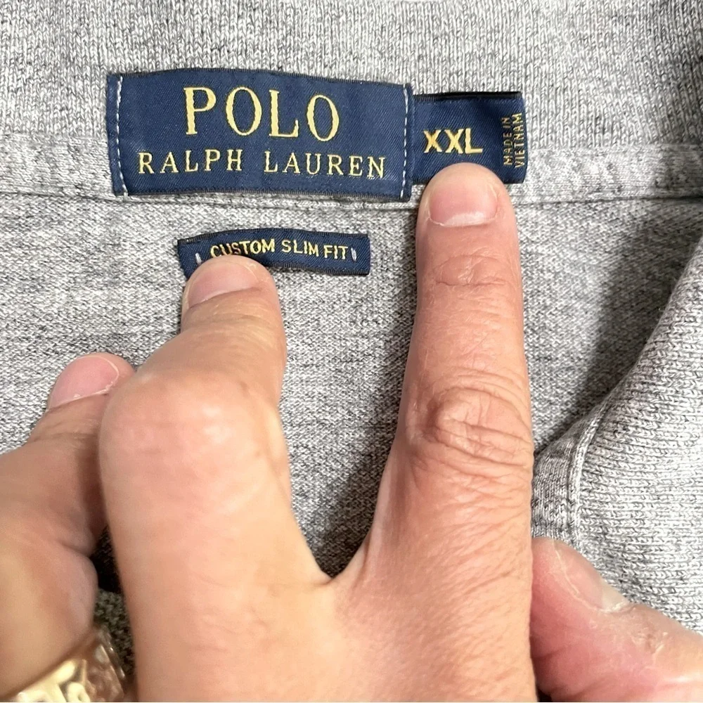Polo Ralph Lauren Mens Classic Fit Polo Shirt Sz.XXL Dark Gray Heather Logo